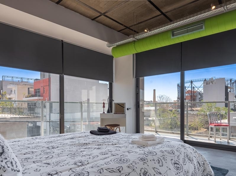 bedroom, with view, ceramus apartments gazi views, greece, secretplaces