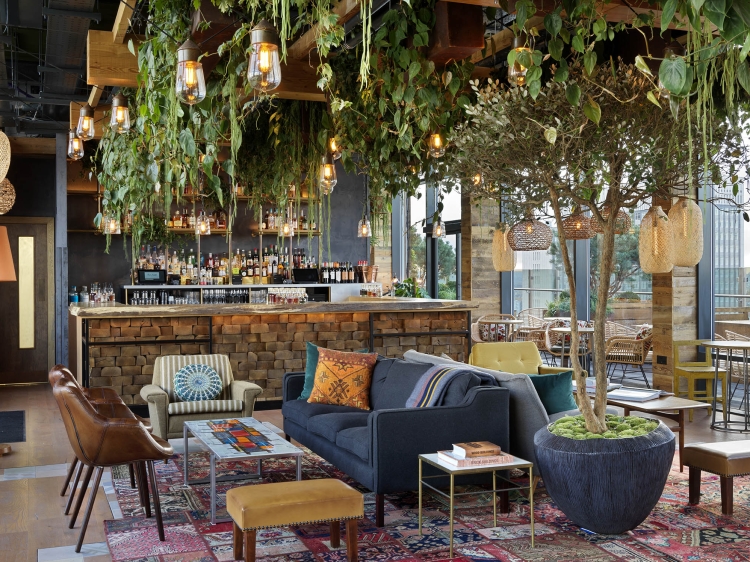 treehouse hotel london, secretplaces, united kingdom, rooftop bar, skyline views London